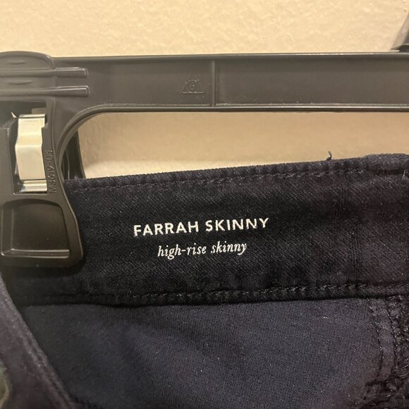 EUC AG Adriano Goldschmied Farrah Skinny High-Rise Skinny Velvet Jeans Size 31R - Picture 4 of 8